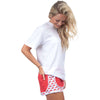 Kentucky Jersey Shorties in Red by Lauren James - Country Club Prep