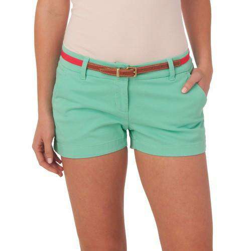 Ladies Chino 3" Shorts in Bermuda Teal by Southern Tide - Country Club Prep