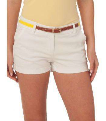 Ladies Chino 3" Shorts in Classic White by Southern Tide - Country Club Prep
