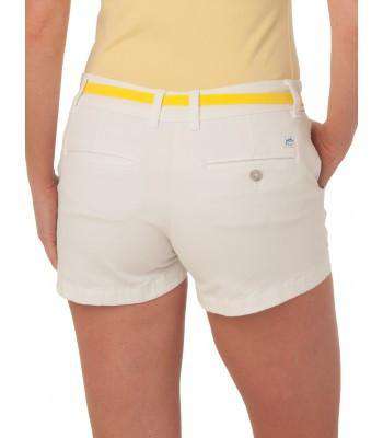 Ladies Chino 3" Shorts in Classic White by Southern Tide - Country Club Prep