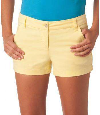 Ladies Chino 3" Shorts in Lemonade by Southern Tide - Country Club Prep