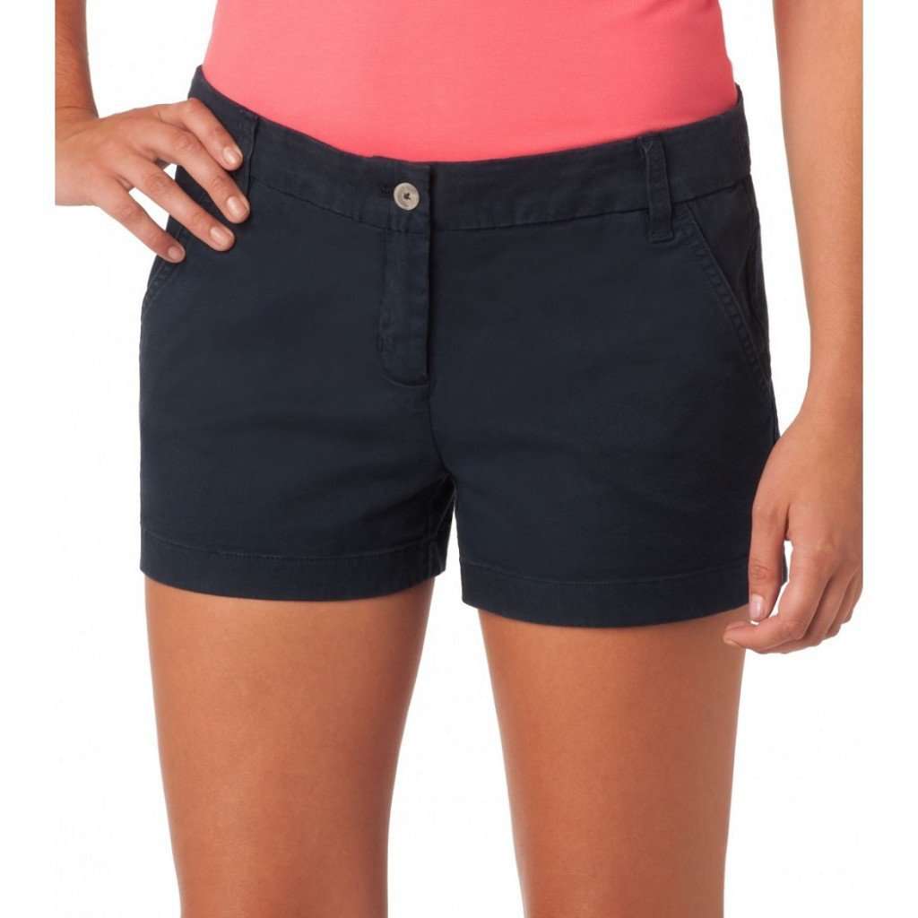 Ladies Chino 3" Shorts in Navy by Southern Tide - Country Club Prep