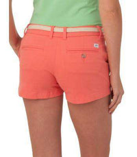 Ladies Chino 3" Shorts in Sugar Coral Pink by Southern Tide - Country Club Prep