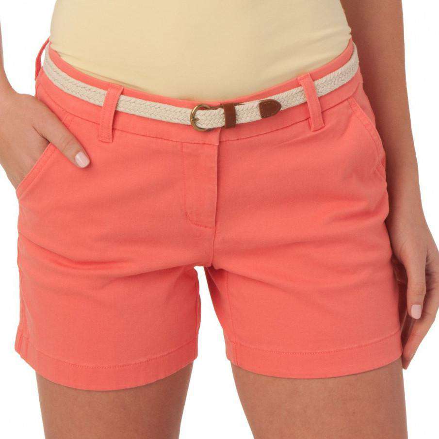 Ladies Chino 5" Shorts in Sugar Coral by Southern Tide - Country Club Prep