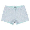 Limes of Latitude Brighton Shorts in White & Lilac by Southern Marsh - Country Club Prep