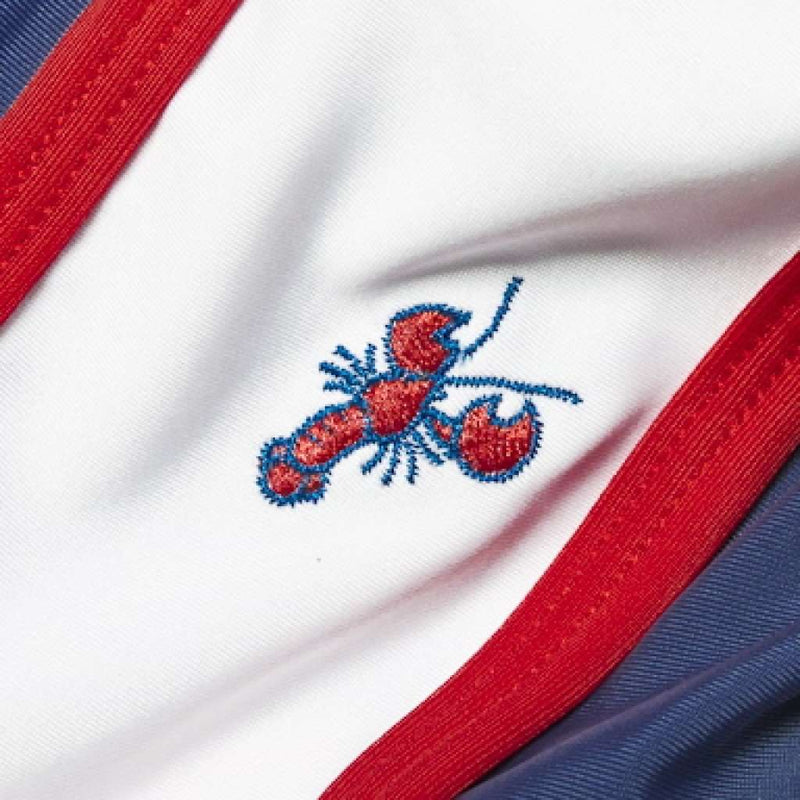 Lobster Embroidered Shorts in Navy by Krass & Co - Country Club Prep