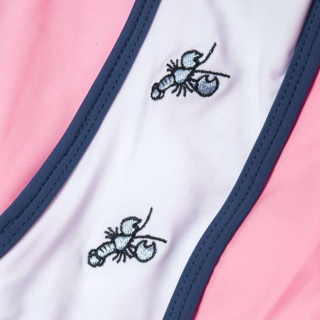 Lobster Embroidered Shorts in Pink by Krass & Co. - Country Club Prep