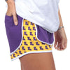 Louisiana Jersey Shorties in Purple/Gold by Lauren James - Country Club Prep