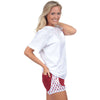 Mississippi Jersey Shorties in Crimson by Lauren James - Country Club Prep