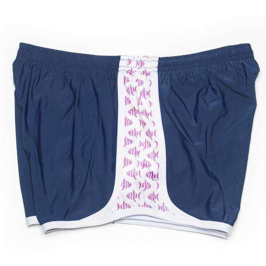 Prep Schools Shorts in Navy with Fish by Krass & Co. - Country Club Prep