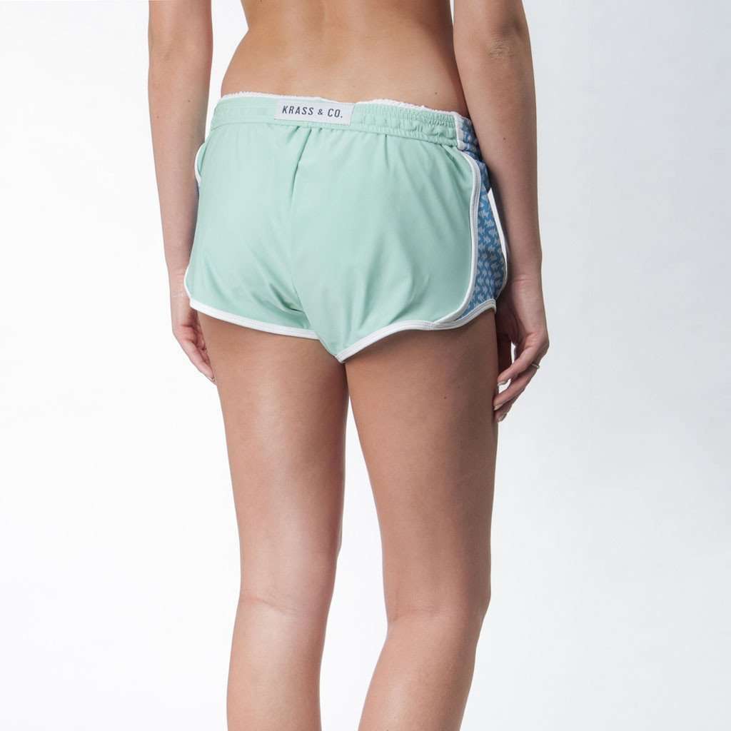 Prep Schools Shorts in Seafoam with Fish by Krass & Co. - Country Club Prep