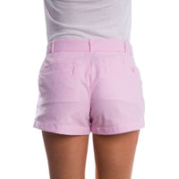 Seersucker Poplin Shorts in Pink by Lauren James - Country Club Prep
