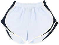 Shorties Shorts in Light Blue Seersucker by Lauren James - Country Club Prep