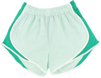 Shorties Shorts in Mint Green Seersucker by Lauren James - Country Club Prep