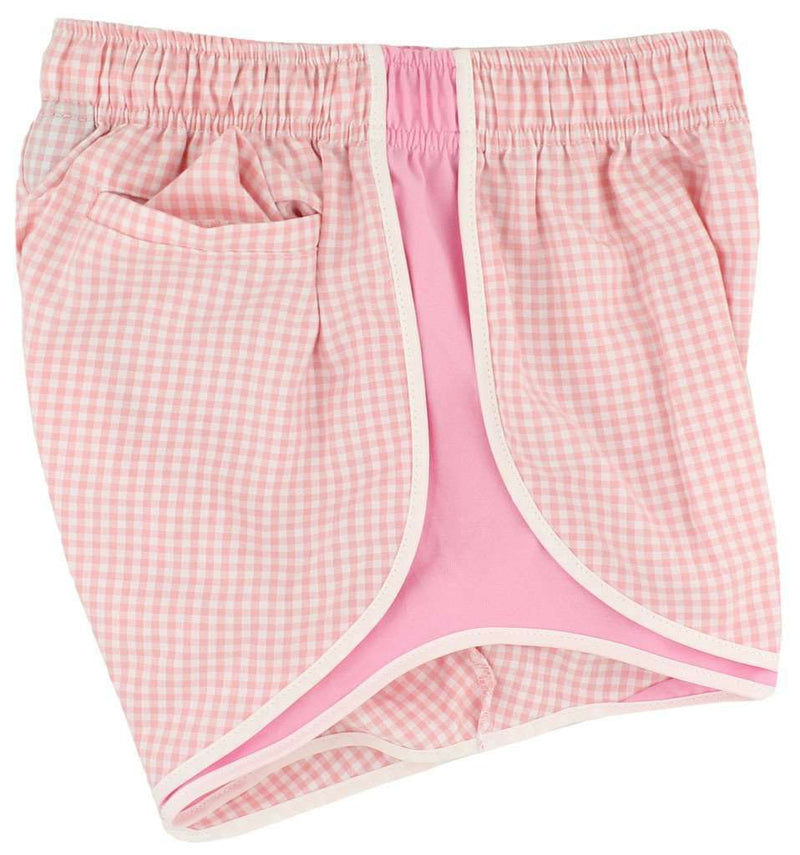 Shorties Shorts in Pink Gingham by Lauren James - Country Club Prep