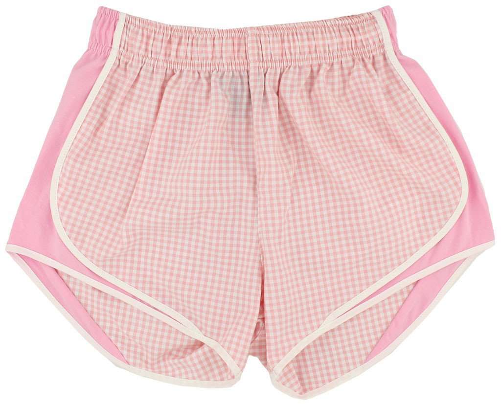 Shorties Shorts in Pink Gingham by Lauren James - Country Club Prep