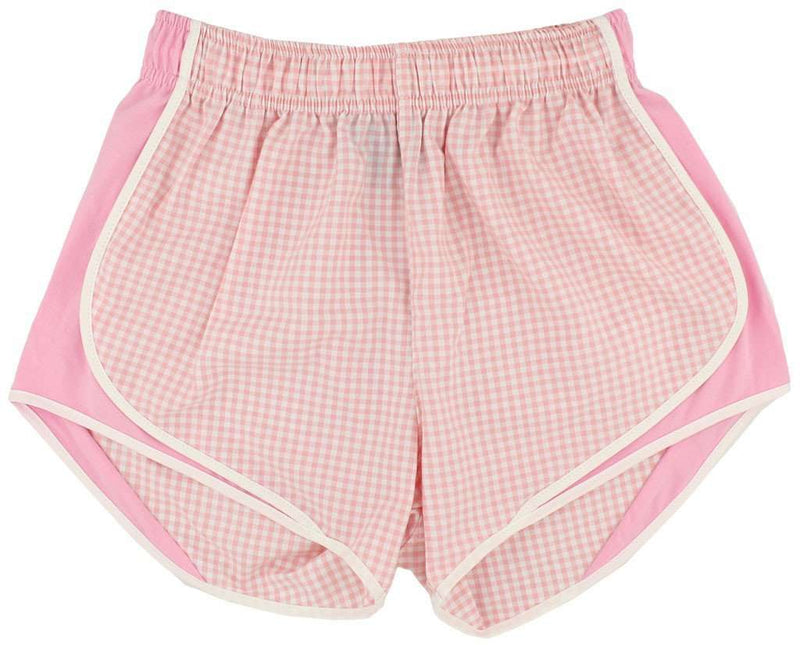 Shorties Shorts in Pink Gingham by Lauren James - Country Club Prep