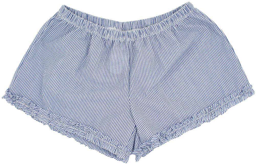 Sophie Shorts in Blue Seersucker by Just Madras - Country Club Prep