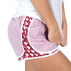 South Carolina Seersucker Shorties in Crimson by Lauren James - Country Club Prep