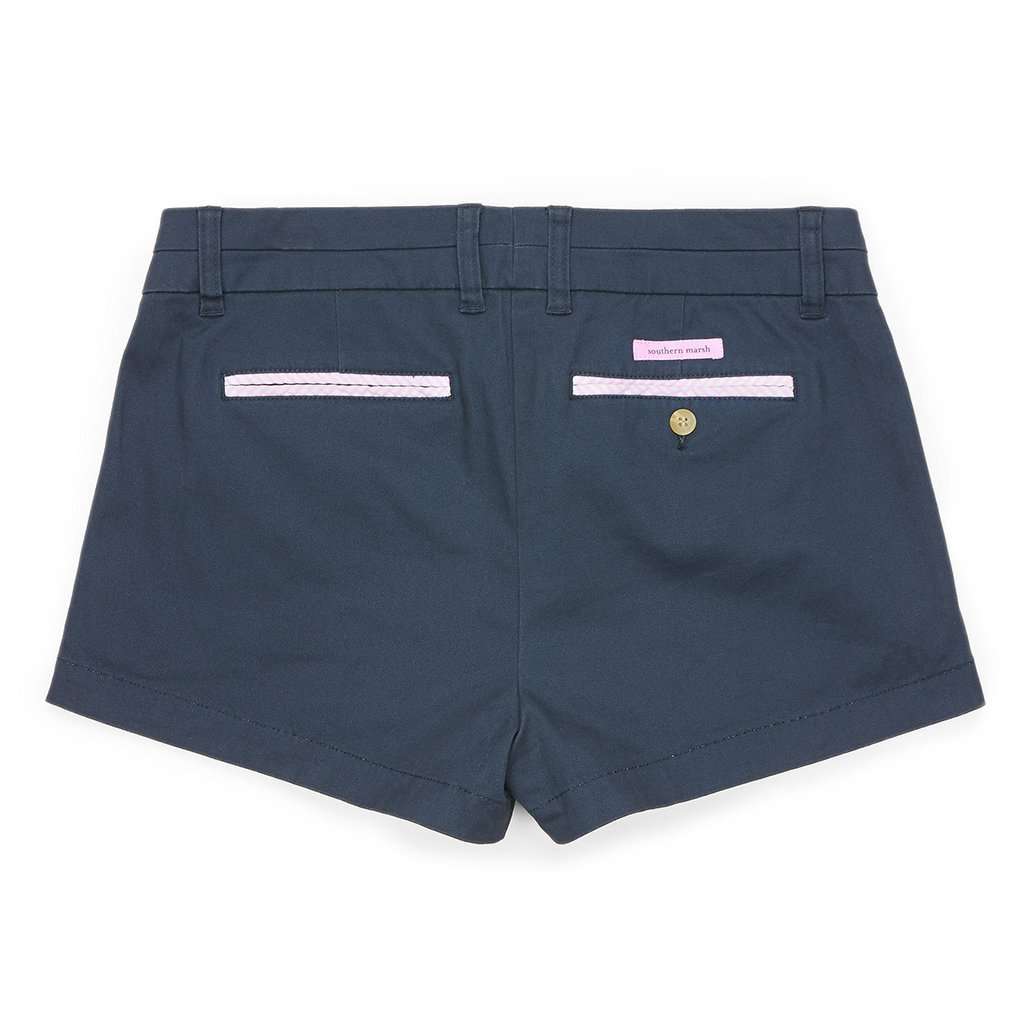 The Brighton Chino Short in Colonial Navy by Southern Marsh - Country Club Prep