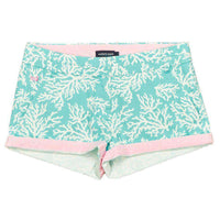 The Brighton Printed Reef Short in Antigua Blue by Southern Marsh - Country Club Prep