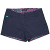 The Brighton Short in Colonial Navy with Paisley by Southern Marsh - Country Club Prep