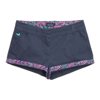 The Brighton Short in Colonial Navy with Paisley by Southern Marsh - Country Club Prep