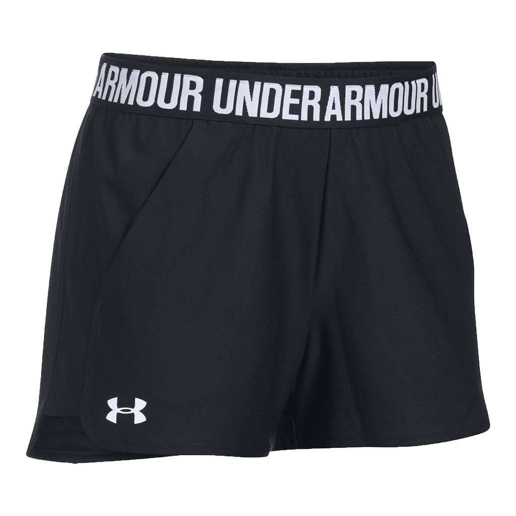Women's Play Up 2.0 Shorts in Black by Under Armour - Country Club Prep