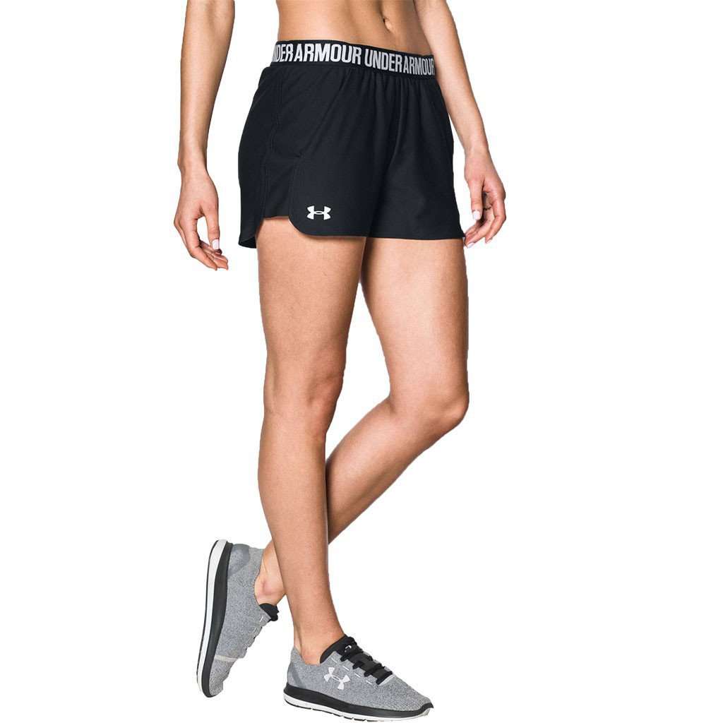 Women's Play Up 2.0 Shorts in Black by Under Armour