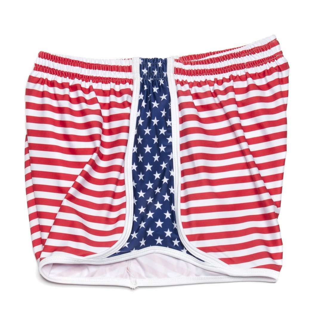 Women's Sam's Shorts in Red, White and Blue by Krass & Co. - Country Club Prep