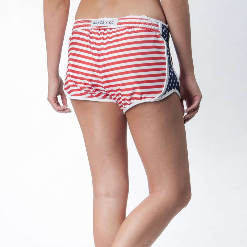 Women's Sam's Shorts in Red, White and Blue by Krass & Co. - Country Club Prep