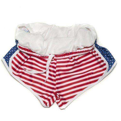 Zeta Tau Alpha Shorts in Red, White and Blue by Krass & Co. - Country Club Prep