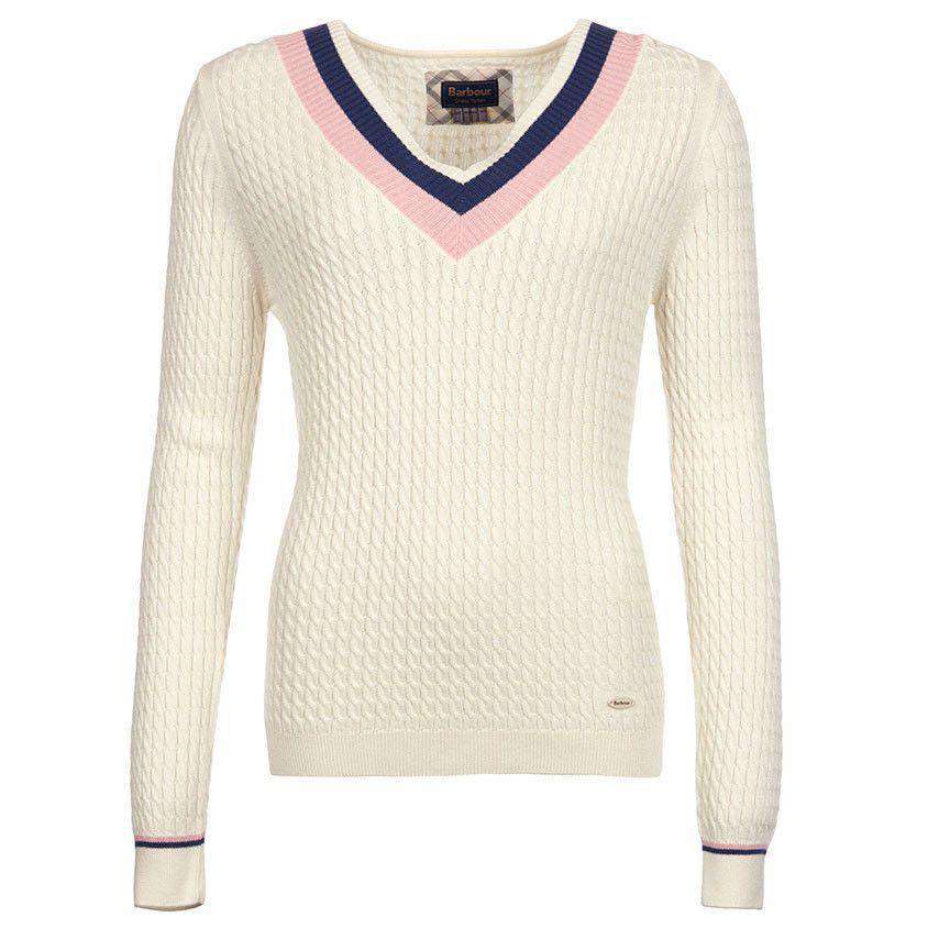 Alasdiar Knit Sweater in Cream by Barbour - Country Club Prep