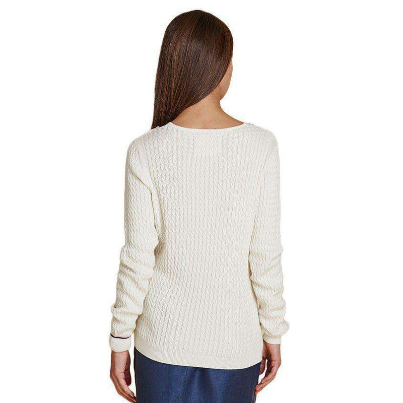 Barbour Alasdiar Knit Sweater in Cream – Country Club Prep