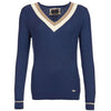 Alasdiar Knit Sweater in Mid Navy by Barbour - Country Club Prep