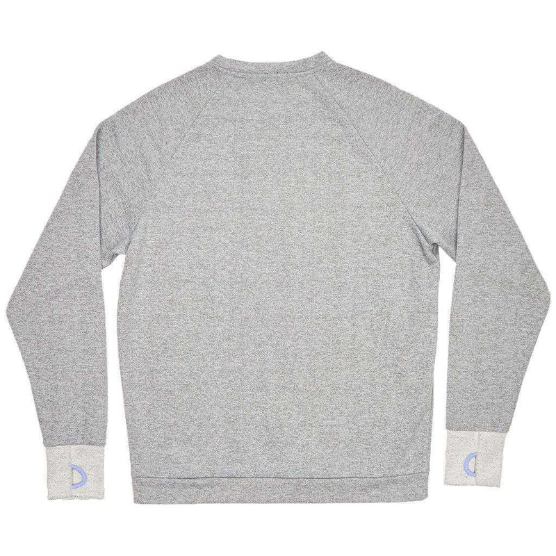 Asheville Terry Sweater in Light Gray by Southern Marsh - Country Club Prep