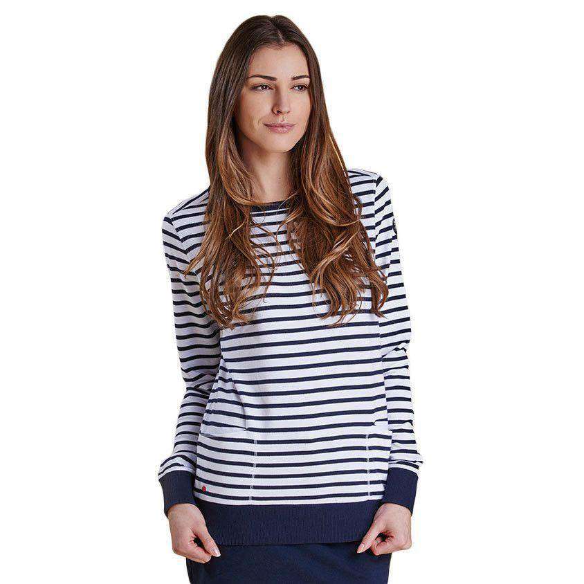 Berkley Sweatshirt in Navy by Barbour - Country Club Prep