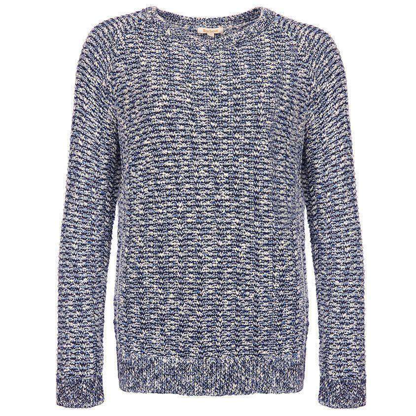 Bowline Knit Sweater in Naval Blue by Barbour - Country Club Prep