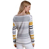 Bowline Stripe Knit Sweater in Silver Ice by Barbour - Country Club Prep