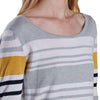 Bowline Stripe Knit Sweater in Silver Ice by Barbour - Country Club Prep