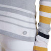 Bowline Stripe Knit Sweater in Silver Ice by Barbour - Country Club Prep