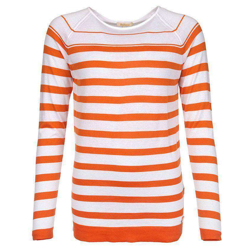 Chock Striped Knit in Marigold by Barbour - Country Club Prep