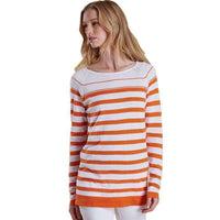 Chock Striped Knit in Marigold by Barbour - Country Club Prep