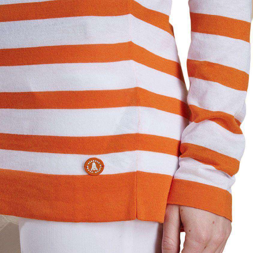 Chock Striped Knit in Marigold by Barbour - Country Club Prep