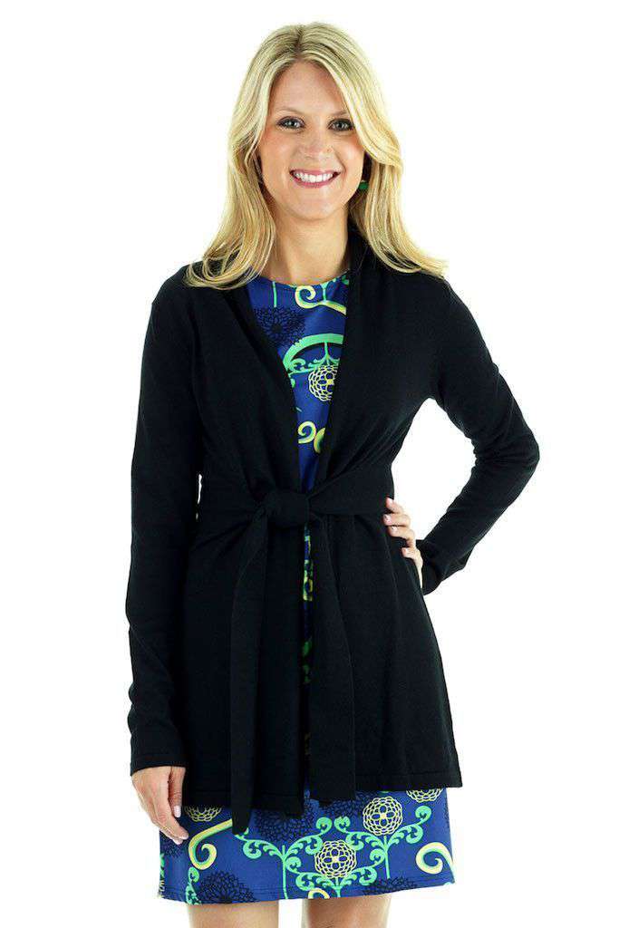 Courtney Cardigan in Black by Tracy Negoshian - Country Club Prep