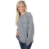Pocket Logo Sweatshirt in Grey by Lauren James - Country Club Prep