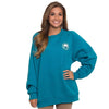 Raglan Fleece Sweatshirt in Bluejay by The Southern Shirt Co. - Country Club Prep