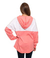 V-Neck Hoodie in Pink Salmon by The Southern Shirt Co. - Country Club Prep