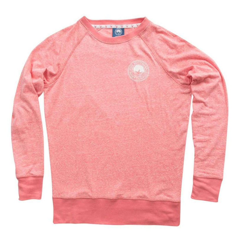 Vintage Heather Crew in Sugar Coral by The Southern Shirt Co. - Country Club Prep
