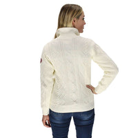 Women's Amy 1/4 Zip Windproof Pullover in Off White by Holebrook - Country Club Prep